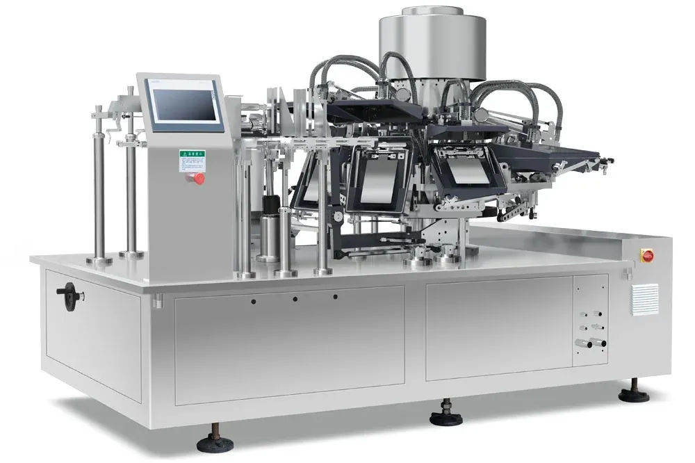An Vacuum Package Machine with Automatic Flatten
