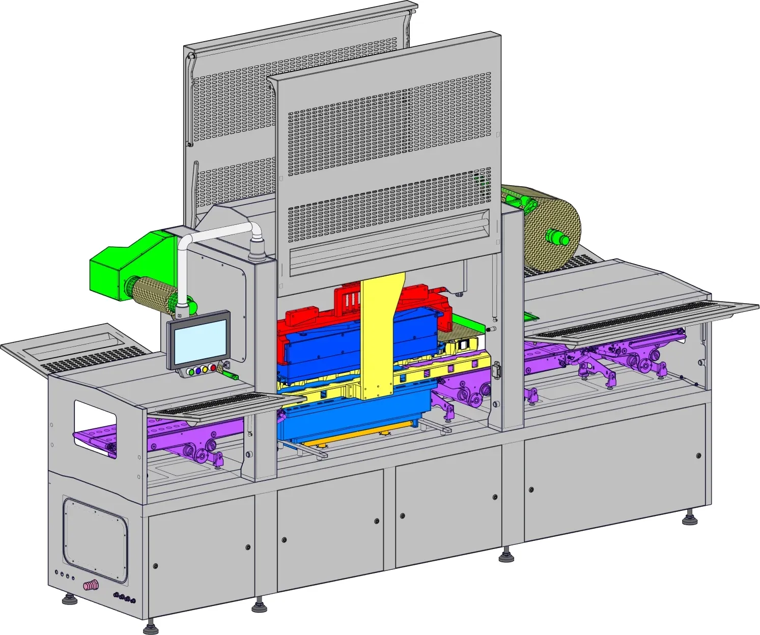 TA-750 machine structure - main assemblies