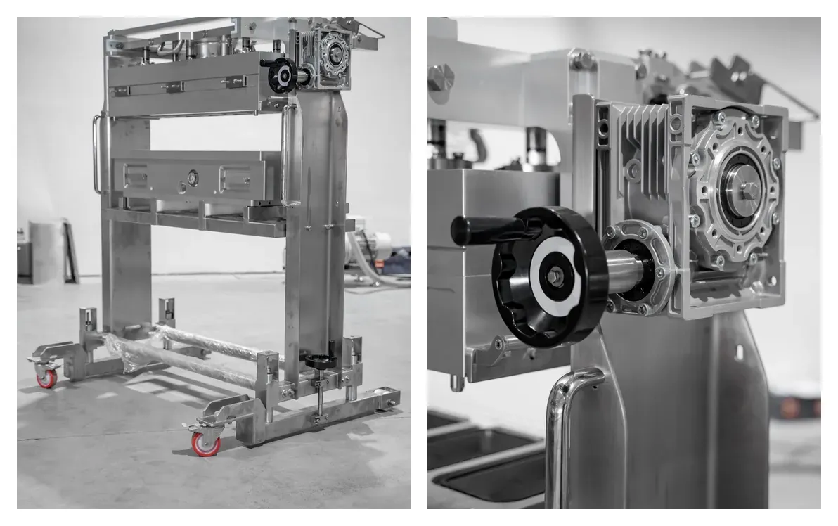 Mold change cart for TA-350 and TA-750 die sets